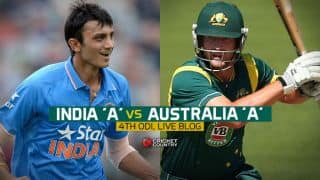 Live Cricket Score India A vs Australia A, Triangular series 4th match at Chennai AUS A 262 for 7 in 48.3 overs chasing 259: Australia A win by three wickets, book spot in final
